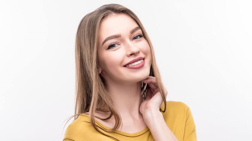 woman smiling